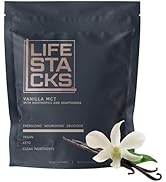 LIFESTACKS Vanilla MCT Oil Powder with Nootropics + Adaptogens for All Day Energy - Keto Coffee E...