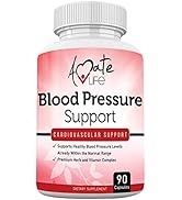 Amate Life Lower Blood Pressure Health Formula - Blood Pressure Pills Supplement with Hawthorne, ...