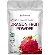 Organic Freeze-Dried Dragon Fruit Powder (Pink Pitaya/Pitahaya), 8 Ounce, Perfect for Shakes, Bak...