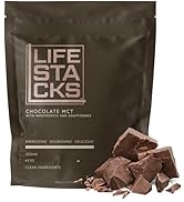 LIFESTACKS Chocolate MCT Oil Powder with Nootropics + Adaptogens for All Day Energy - Keto Coffee...