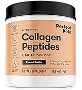 Perfect Keto Collagen Protein Powder with MCT Oil - Grassfed, GF, Multi Supplement, Best for Keto...