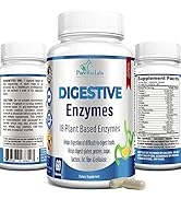 Digestive Enzymes - 18 Plant-Based Enzymes - Helps Digestion of Difficult-to-Digest Foods includi...