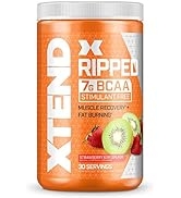 XTEND Ripped BCAA Powder Strawberry Kiwi | Cutting Formula + Sugar Free Post Workout Muscle Recov...