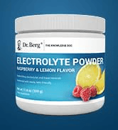 Dr Berg Electrolyte Powder Raspberry & Lemon 50 Servings hydration drinks electrolyte drink