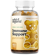 Immune Support Gummies Herbal Supplement with Elderberry, Echinacea, Ginger, Astragalus & Mullein