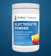 Dr Berg Electrolyte Powder Raspberry & Lemon 100 Servings hydration drinks electrolyte drink