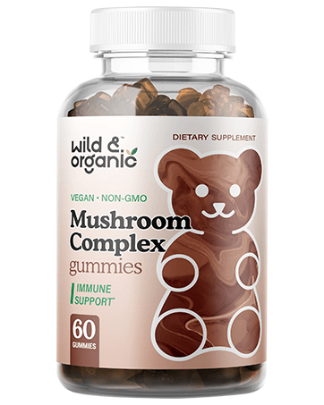 Wild & Organic Mushroom Gummies - Reishi, Chaga, Cordyceps, Maitake, Lion's Mane