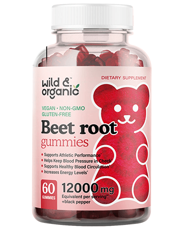 Wild &amp; Organic Beet Root Gummies - Natural Energy Supplements